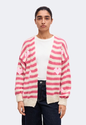 Hailys Knit Cardigan 'Ka44rena' in Pink: front