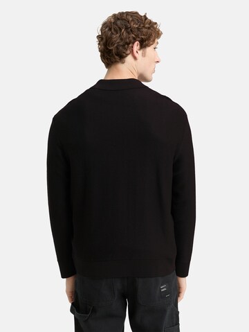 TOM TAILOR DENIM Pullover in Schwarz