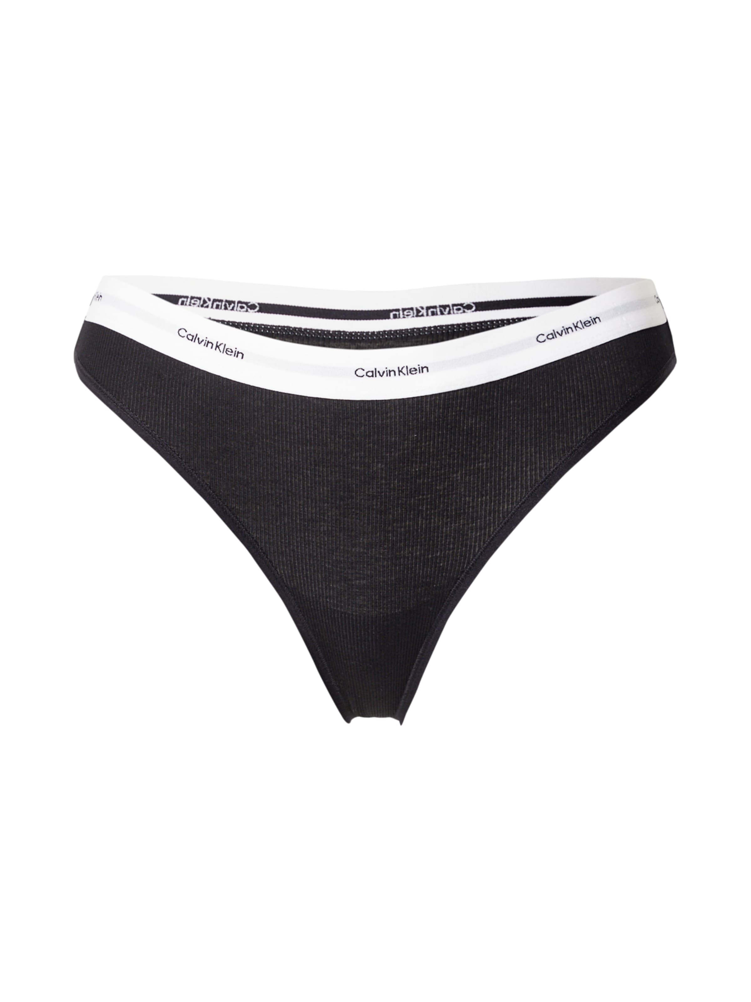 Calvin Klein Underwear String in Black: front