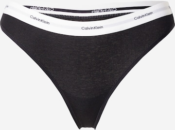 Calvin Klein Underwear Stringit värissä musta: etupuoli
