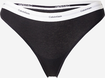 Calvin Klein Underwear Tanga gaćice u crna / bijela, Pregled proizvoda