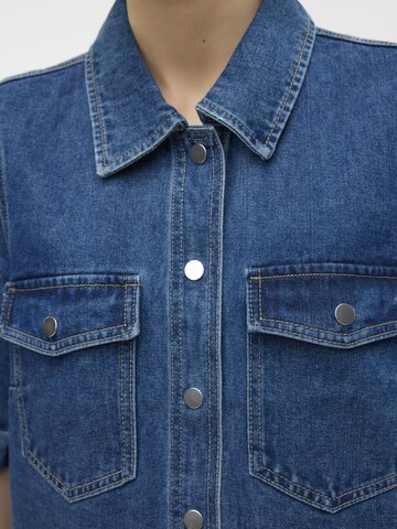 VERO MODA Shirt dress 'FENJA' in Blue