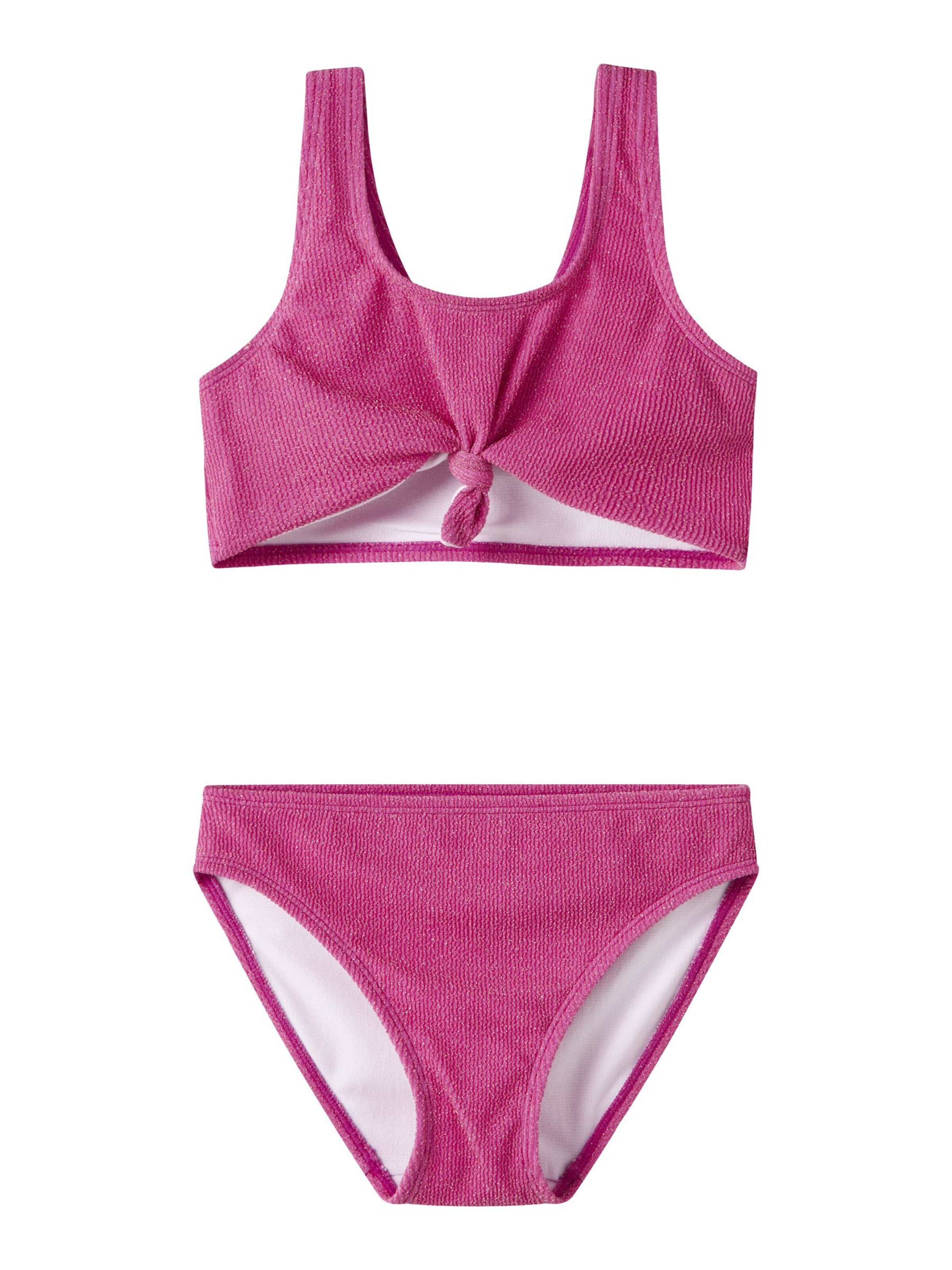 NAME IT - Bustier Bikini en rosa: frente