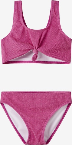NAME IT Bralette Bikini in Pink: front