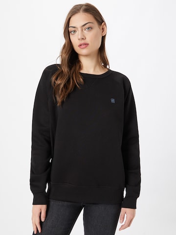 G-Star RAW Sweatshirt 'Premium core 2.0' in Black: front