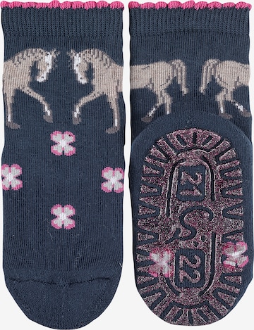 STERNTALER Socks 'Pferd' in Blue: front