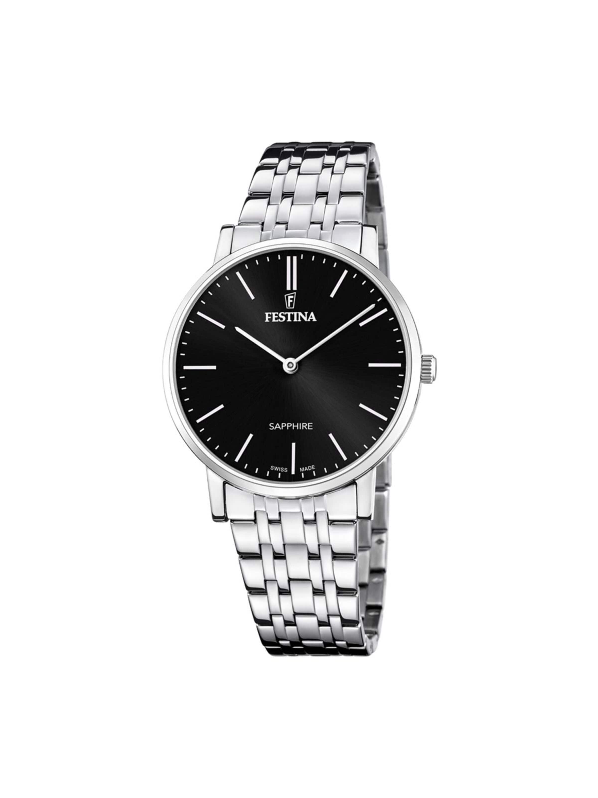 Montre à affichage analogique FESTINA en noir : devant