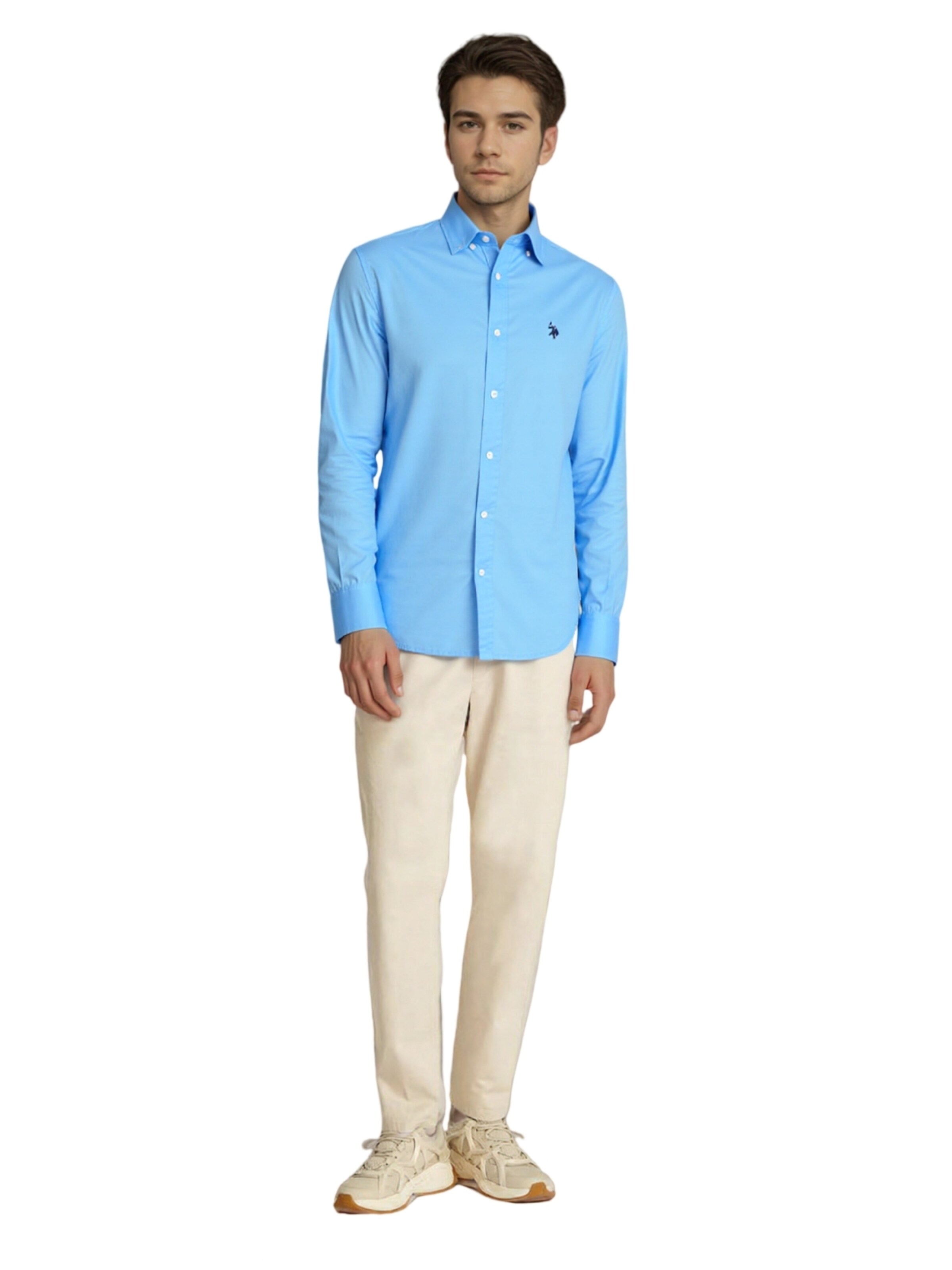 U.S. POLO ASSN. Regular Fit Skjorte i blå