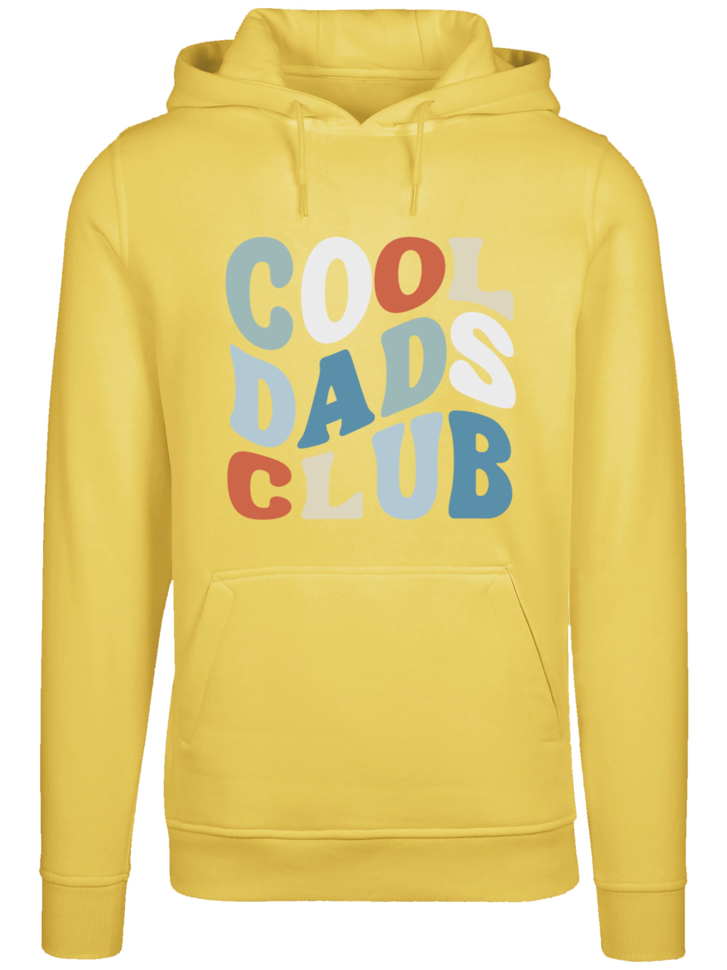 Sweat-shirt 'Cool Dads Club' F4NT4STIC en jaune : devant