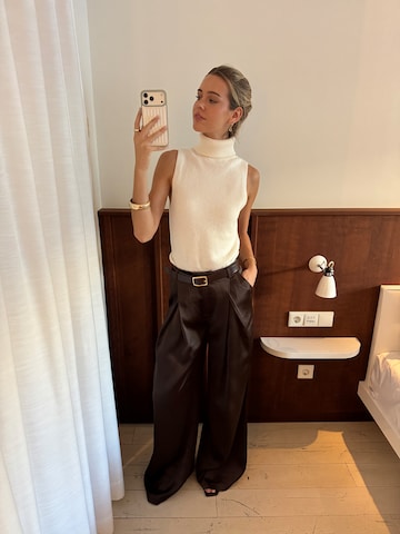 millane Široký strih Nohavice - Hnedá