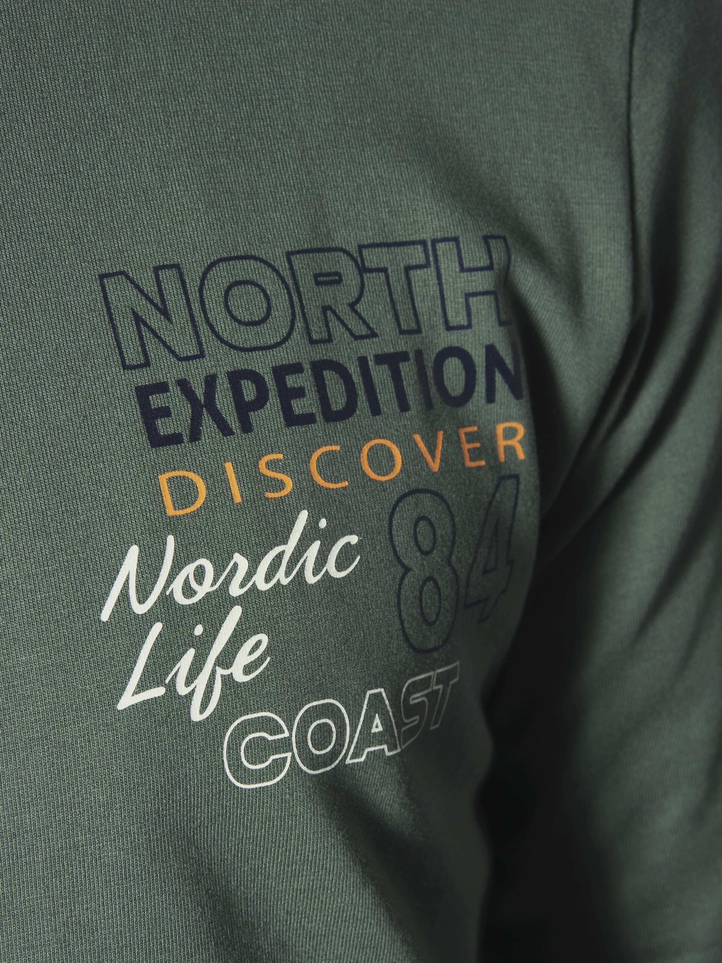 Jan Vanderstorm Sweatjacke 'Roderich' in Grün