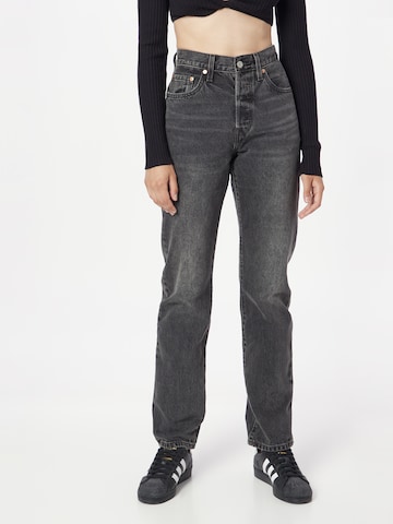 LEVI'S ® Regular Jeans '501 Jeans For Women' in Zwart: voorkant