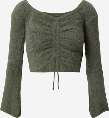Parallel Lines Sweater in Green: front