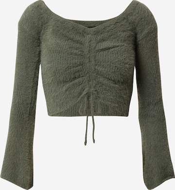 Pull-over Parallel Lines en vert : devant