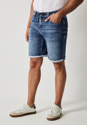 Street One MEN Regular Shorts in Blau: Vorderseite