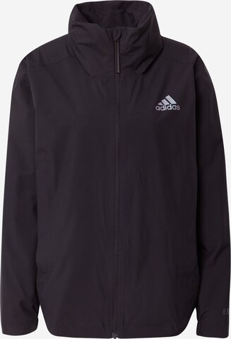 ADIDAS PERFORMANCE Outdoor Jacket in Black: front