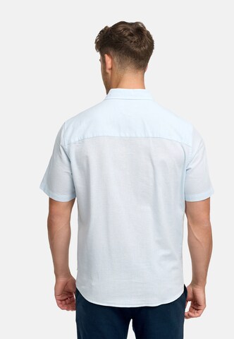 INDICODE JEANS Comfort fit Overhemd 'Ceppo' in Blauw