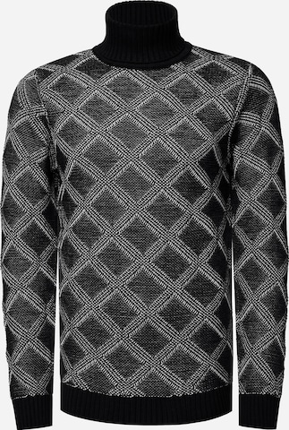 Rusty Neal Rollkragenpullover in Schwarz: predná strana