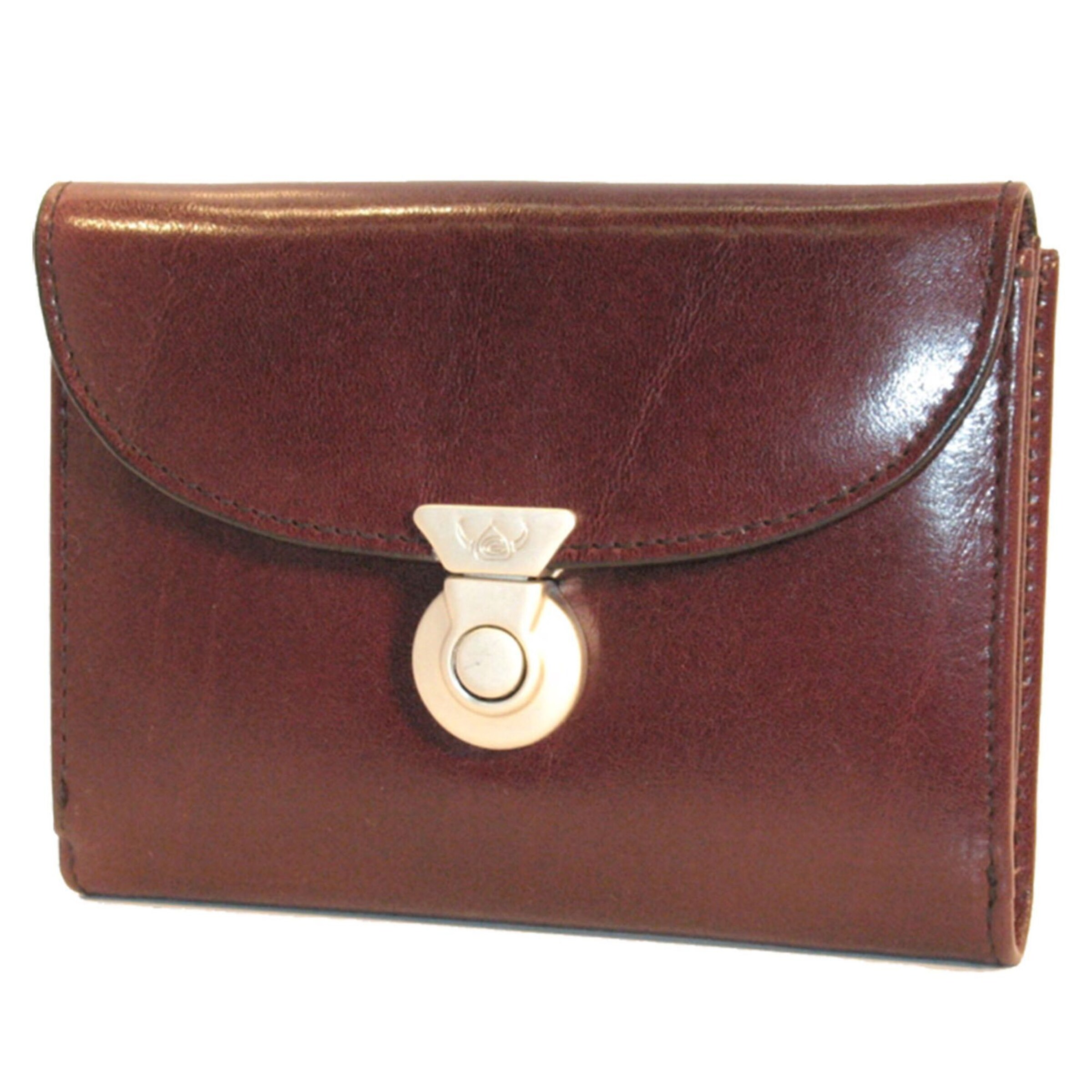 Porte-monnaies GOLDEN HEAD en marron : devant