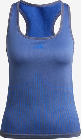 ADIDAS PERFORMANCE Sporttop 'Aero' in Blauw: voorkant