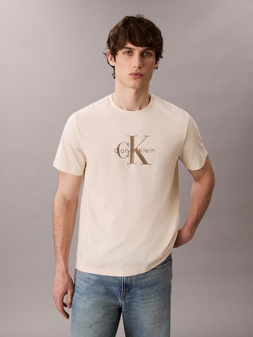 Calvin Klein Jeans Shirt 'Hero' in Beige: front