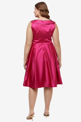 Robe de cocktail Ulla Popken en rose