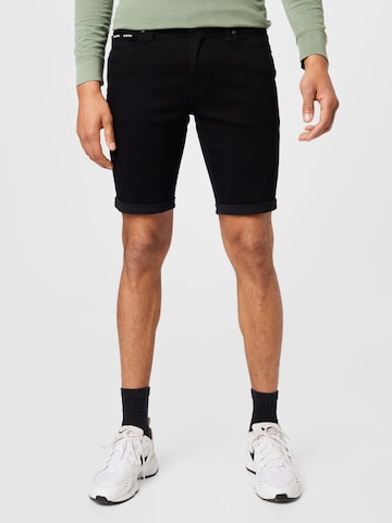 HOLLISTER - Slimfit Calças de ganga em preto: frente