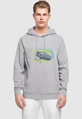 ABSOLUTE CULT Sweatshirt 'Cars - Jackson Storm' in Grijs: voorkant
