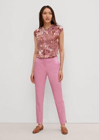 COMMA Slimfit Chinohose in Pink