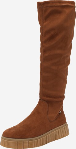 Bottes Rieker EVOLUTION en marron : devant