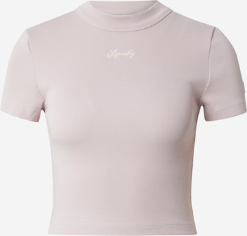 T-shirt Superdry en rose : devant