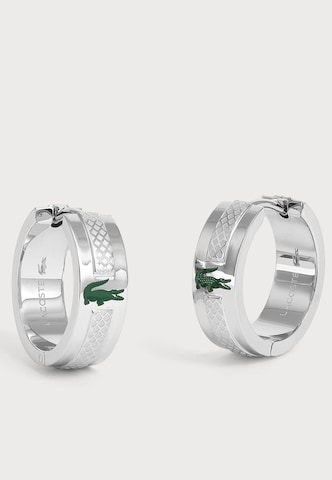 LACOSTE Ørering 'Stencil' i sølv: forside