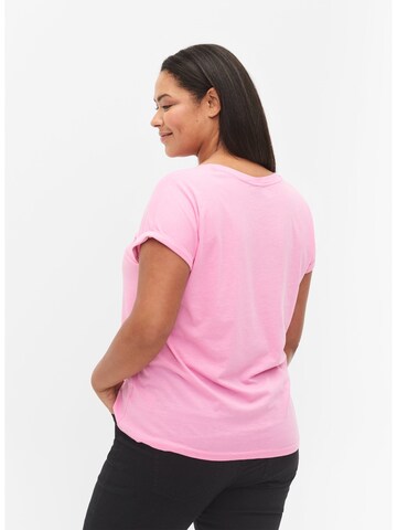 Zizzi Shirts 'Katja' i pink