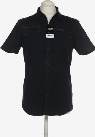 DIESEL Button Up Shirt in L in Blue: front