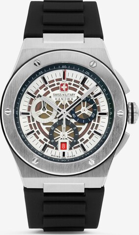 Montre à affichage analogique 'Mission XFor-02' SWISS MILITARY HANOWA en argent : devant