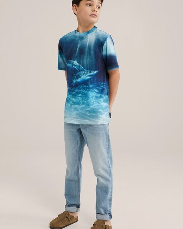 WE Fashion T-Shirt in Blau