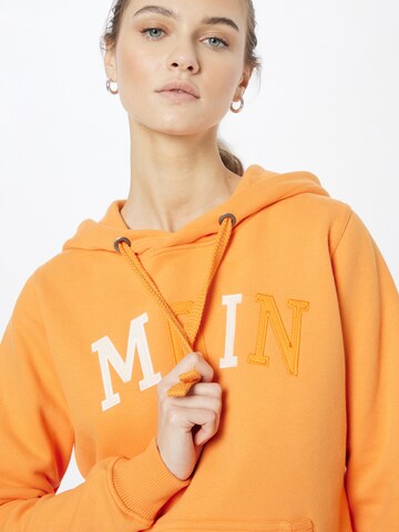 Derbe Sweatshirt 'Moin' in Orange