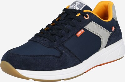 Rieker EVOLUTION Sneakers laag in de kleur Donkerblauw / Lichtgrijs / Oranje / Wit, Productweergave