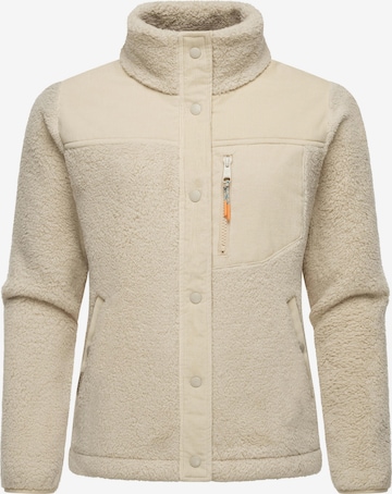 Ragwear Fleecejacke 'Appopis Block' in Beige: predná strana