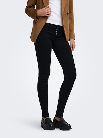 ONLY - Skinny Vaquero 'ONLRain' en negro: frente