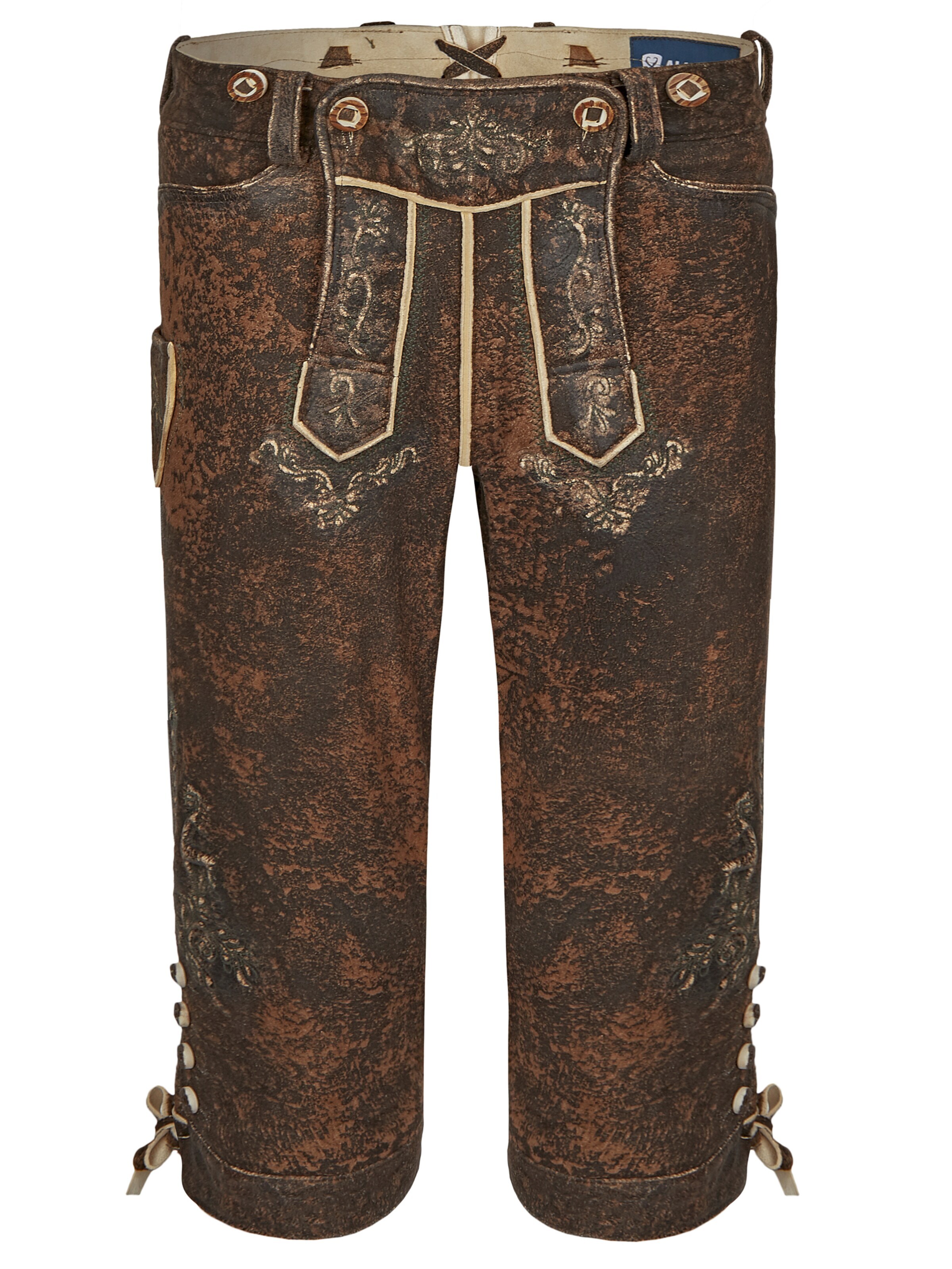 Almbock Trachtenhose‌‌‌‌‌‌‌ in 46 in dunkelbraun, Produktansicht