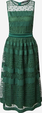 Robe de cocktail SWING en vert : devant