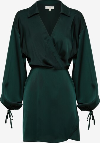 Sável - Vestido camisero 'MAYAR' en verde: frente