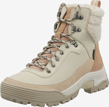 CLARKS Veterlaarsjes in Beige: voorkant