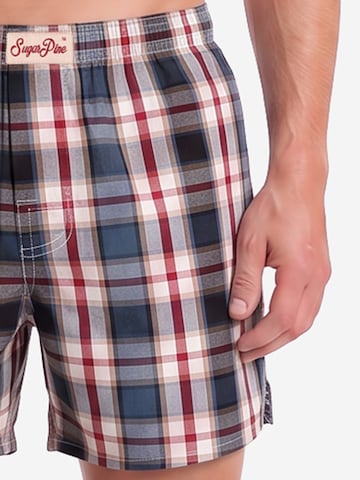 Boxers ' Mix Karos ' Sugar Pine en bleu