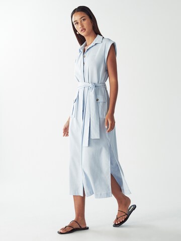 Willa Shirt dress 'Albireo' in Blue