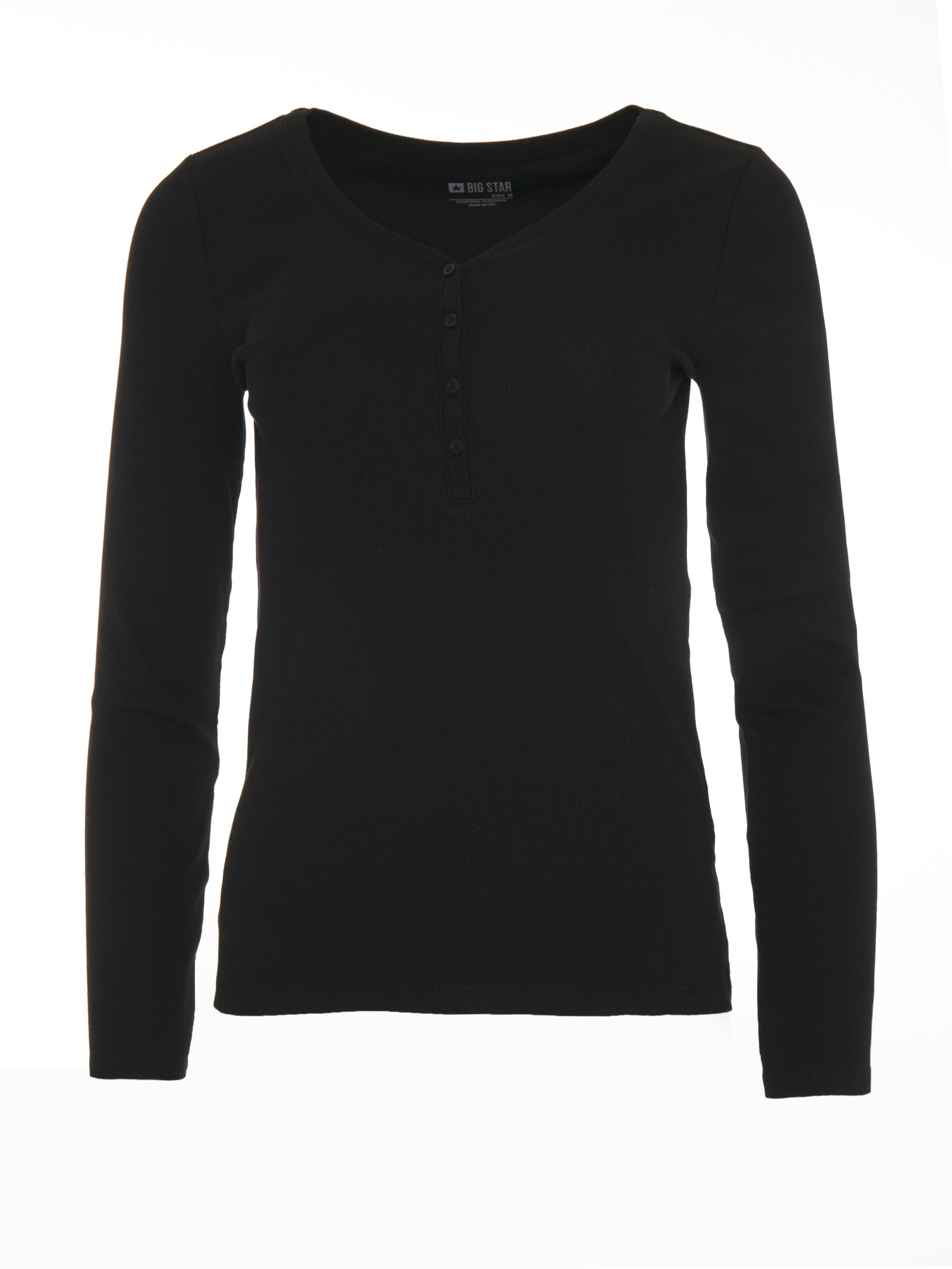 BIG STAR Shirt 'Nathalie' in Black: front