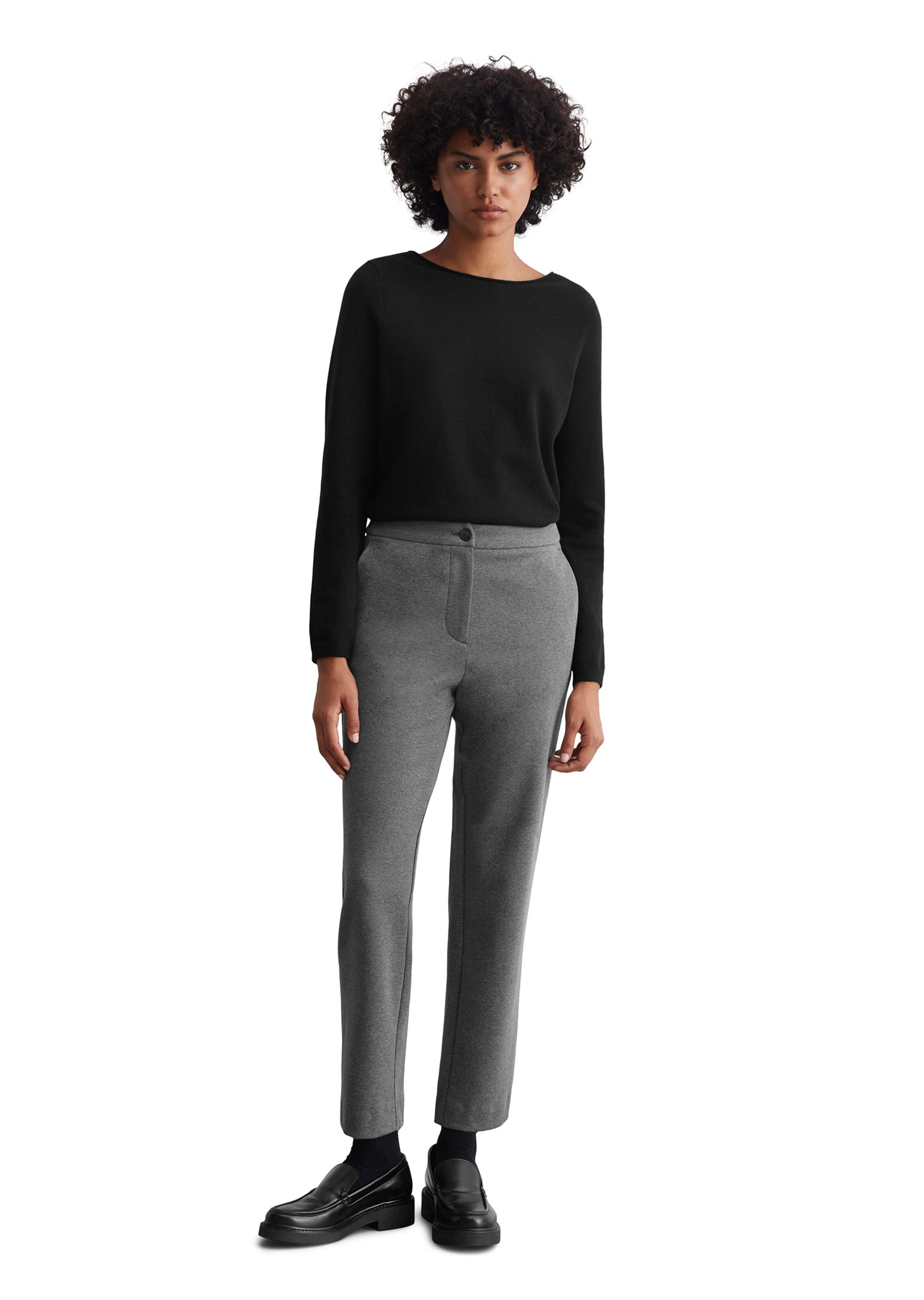 pelēks Marc O'Polo Standarta Bikses