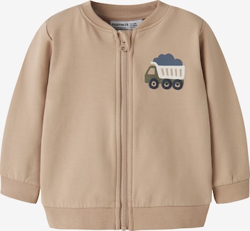 NAME IT Sweatjacke 'NBMVONNE' in Beige: Vorderseite