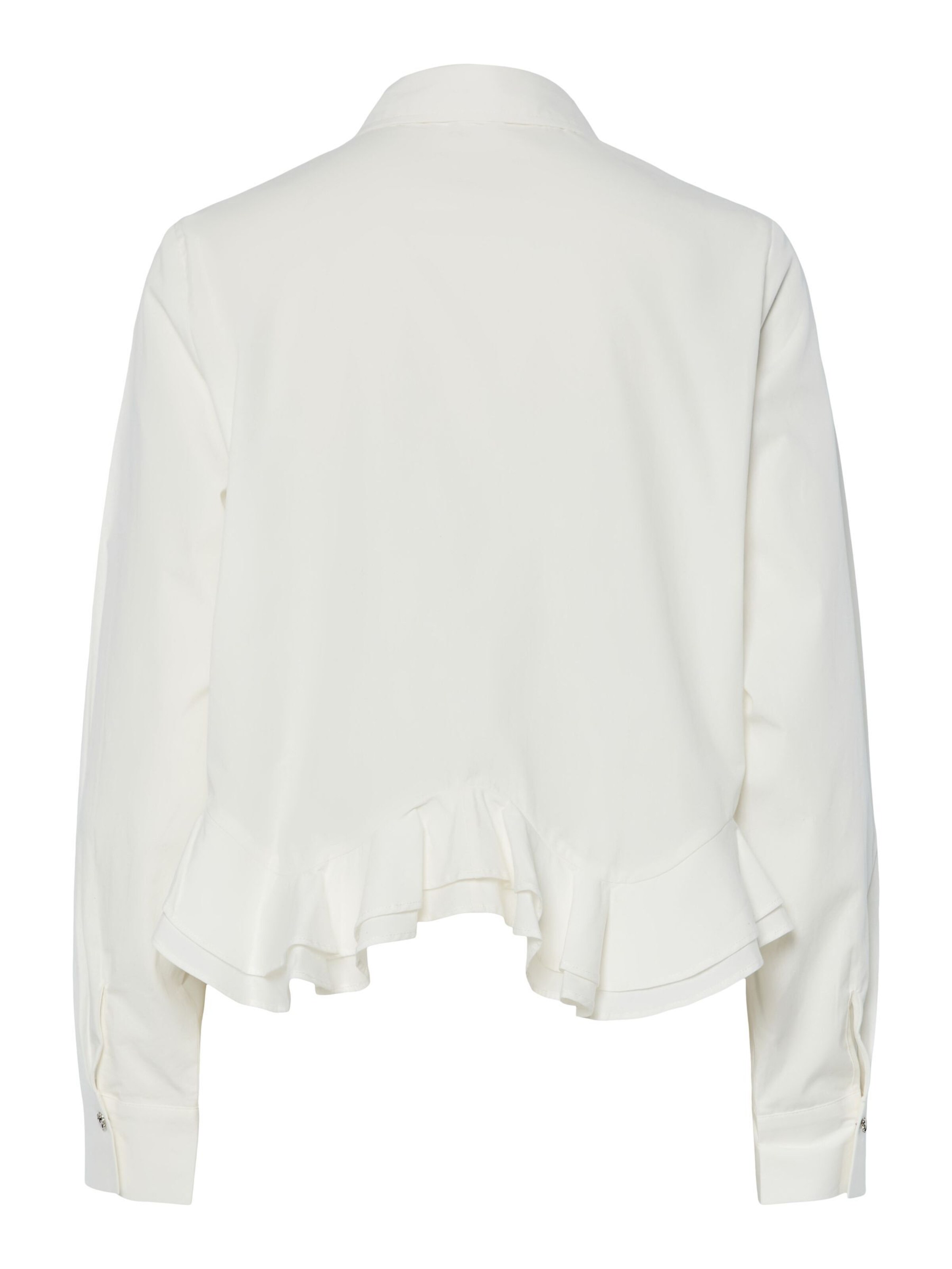 YAS Bluse 'YASANERA' i hvid